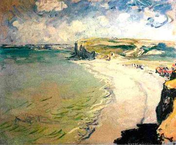Claude Monet The Beach at Pourville oil painting image